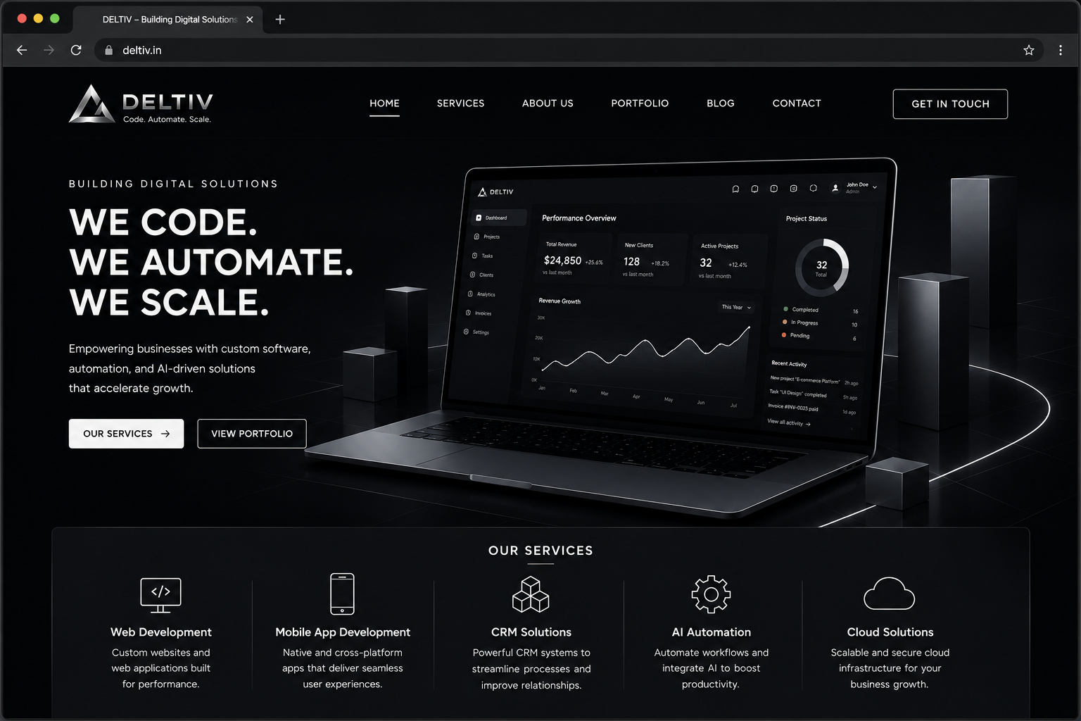 High Performance Custom Web Dashboard Design